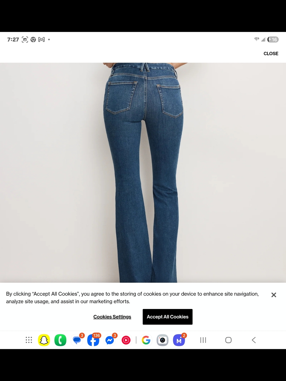 Women's High-Rise Flare Jeans in Medium Blue